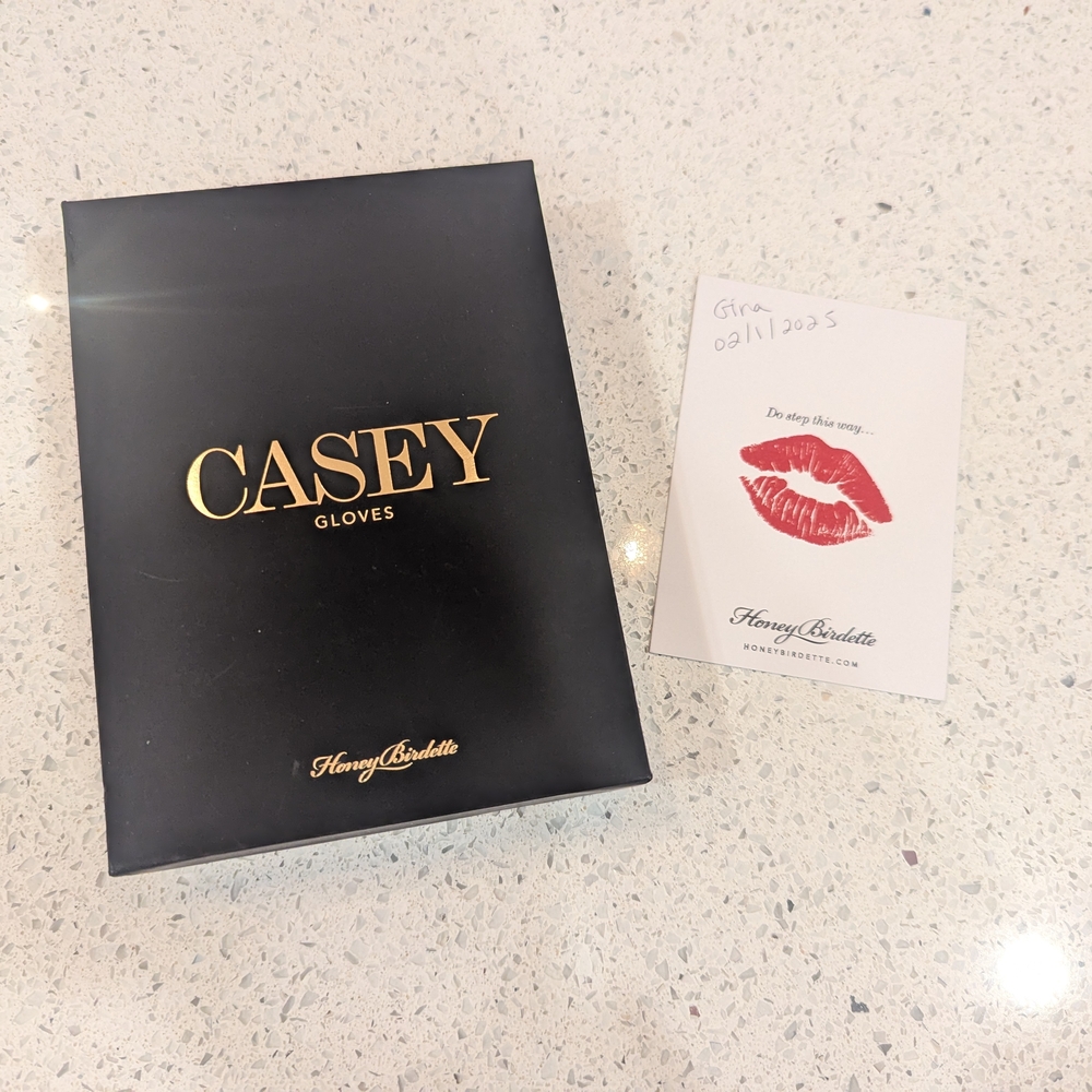 Honey Birdette black Casey gloves M/L